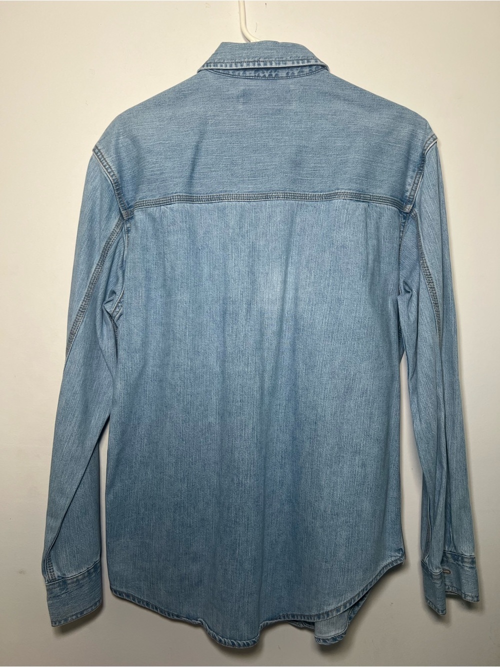 Levi Strauss Signature Light Wash Denim Button Down Shirt Size S - Picture 9 of 16